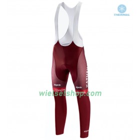 Fietsbroek Lang met Bretels 2018 Team Katusha Alpecin N001 Winter Thermal Fleece